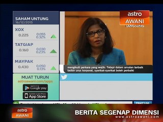 Ketelusan syarikat tersenarai awam harus ditingkatkan