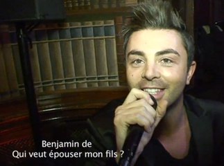 Exclu vidéo : Benjamin de Qui veut épouser mon fils : "Je voterai Sarkozy comme en 2007 !"