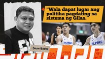 Snow Badua on politics in Gilas Pilipinas