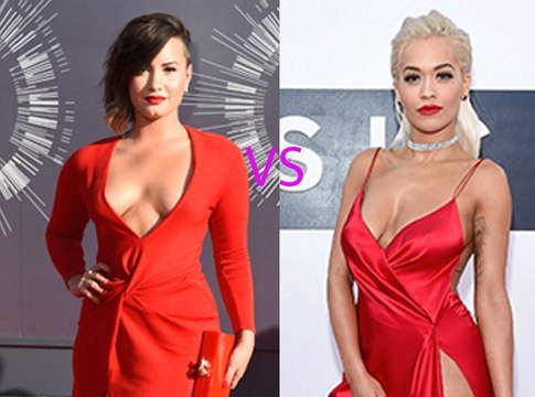 Exclu Vidéo : Rita Ora VS Demi Lovato : Qui porte le mieux la robe rouge de gala au MTV VMA 2014 ?