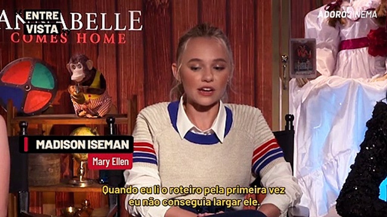 Annabelle 3 Entrevista Mckenna Grace, Katie Sarife, Madison Iseman e Gary Dauberman (Diretor)