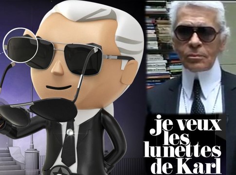 Exclu vidéo: un jeu vidéo pour enlever ses lunettes à Karl Lagerfeld !