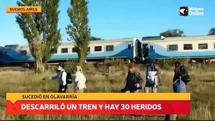 Descarriló un tren y hay 30 heridos