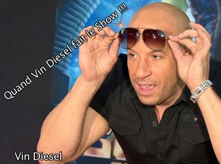 Exclu Vidéo : Vin Diesel fait le show à la première du film "Les Gardiens de la Galaxie" !