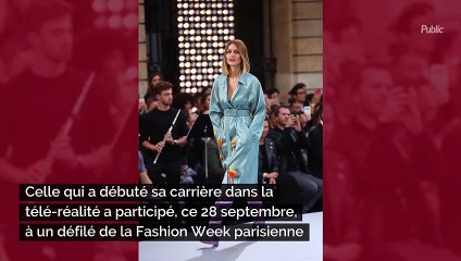 Caroline Receveur a défilé pour la première fois à la Fashion Week