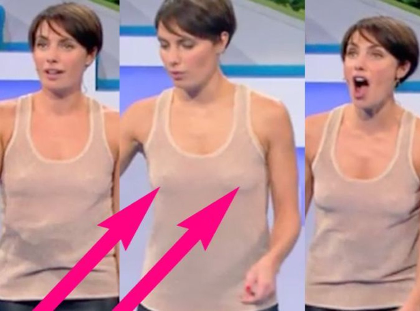 Public Zap : Alessandra Sublet sans soutif, nous dévoile sa poitrine ! Stop  ou encore ? - Vidéo Dailymotion