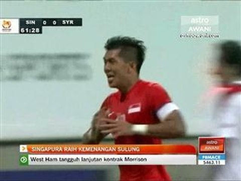 Singapura raih kemenangan sulung