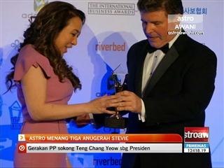 Astro menang tiga Anugerah Stevie