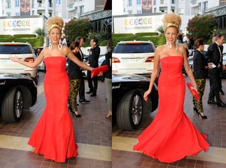 Exclu Vidéo : La robe classe d'Afida Turner pour la montée des marches !