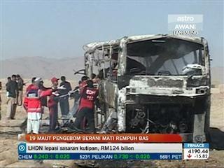 Pengebom berani mati rempuh bas di Pakistan