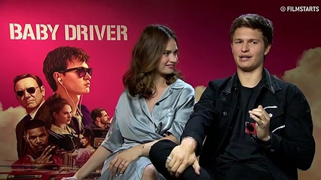 FILMSTARTS-Interview zu Baby Driver mit Ansel Elgort, Jamie Foxx, Jon Hamm, Eiza Gonzalez und Lily James (FILMSTARTS-Original)