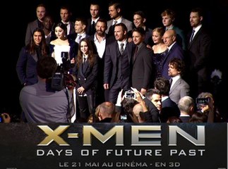 Exclu vidéo : Ellen Page, Jennifer Lawrence et Hugh Jackman à l'avant-première de "X Men : Days of futur past"