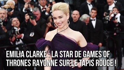 Emilia Clarke : La star de Games of Thrones rayonne sur le tapis rouge !