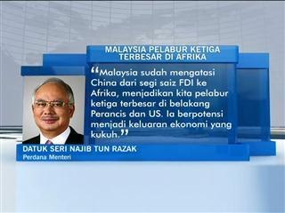 Malaysia pelabur ketiga terbesar di Afrika