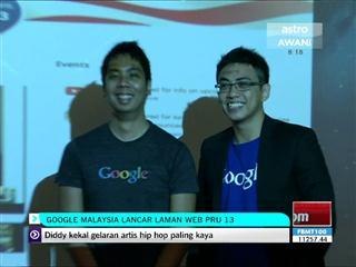 Google Malaysia lancar laman web PRU13