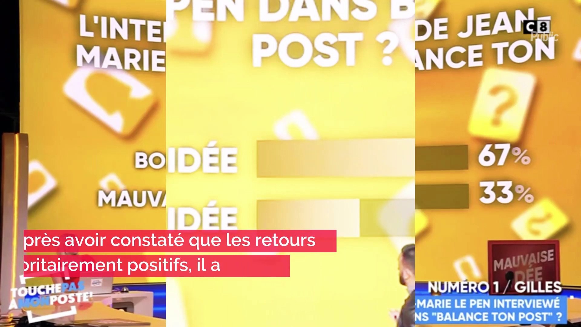 Balance ton Post : Cyril Hanouna va diffuser une interview de Jean-Marie Le  Pen - Vidéo Dailymotion