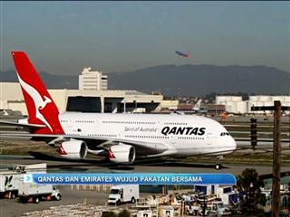 Qantas dan Emirates wujud pakatan bersama