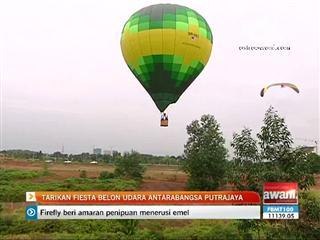 Tarikan fiesta belon udara di Putrajaya