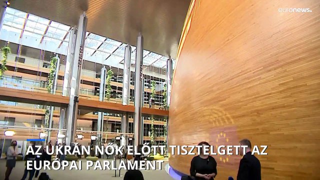 Az ukrán nők előtt tisztelgett az Európai Parlament, ahol egy ukrán író mondott beszédet