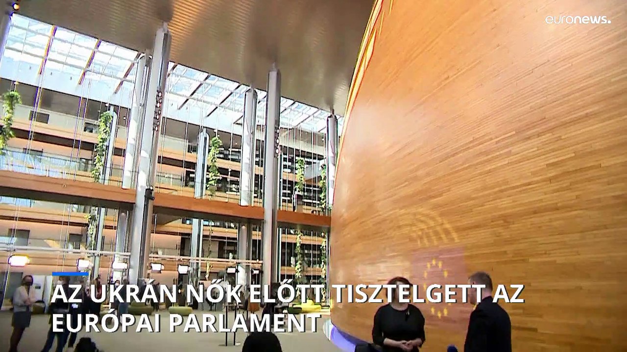 Az ukrán nők előtt tisztelgett az Európai Parlament, ahol egy ukrán író mondott beszédet