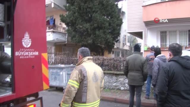 Kartal'da 3 katlı binanın 2. katında korkutan yangın