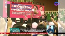 Robredo at Pangilinan, nangampanya sa Surigao provinces kasama ang ilang senatorial candidates | SONA
