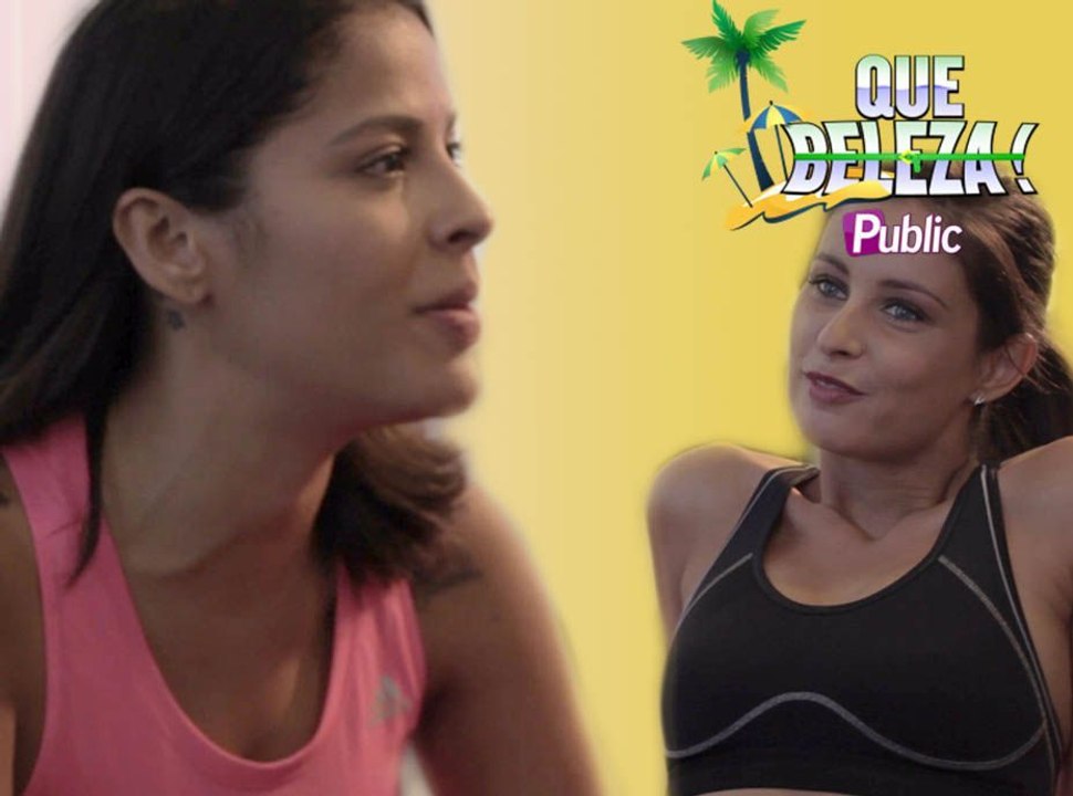 Gyselle Soares :  Va-t-elle réussir à suivre les exercices cardio-training de Malika Ménard ?