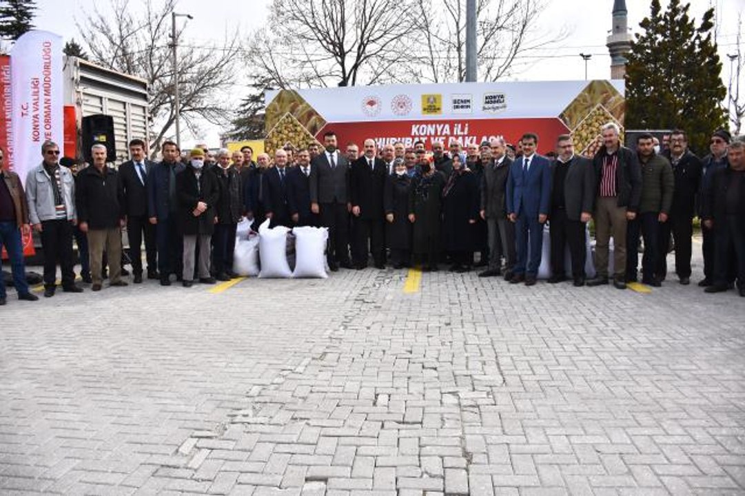 Konya'da yürütülen projeyle çiftçiye arpa, merc...