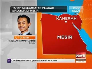 Tahap keselamatan pelajar Malaysia di Mesir
