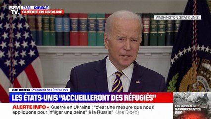 Joe Biden: "Nous avons adopté les sanctions les plus dures et cela a fortement touché l'économie russe"