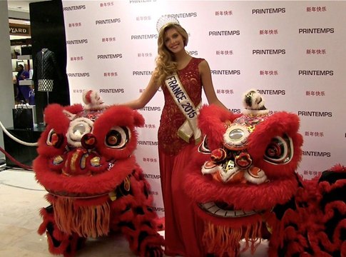 Vidéo : Miss France 2015 : Elle célèbre le nouvel an chinois au Printemps !