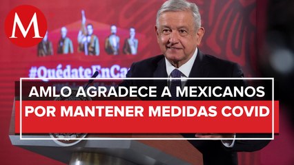 Baja en contagios de covid, por buen comportamiento del pueblo de México: AMLO