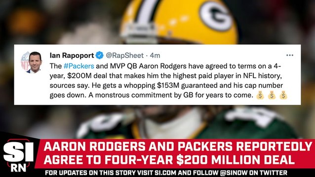 Aaron Rodgers and the Packers Reportedly Agree to Four-Year $200 Million Deal