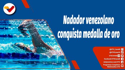 Скачать видео: Deportes VTV |  Nadador venezolano Jorge Eliézer Otaiza conquista medalla de oro en Turquía