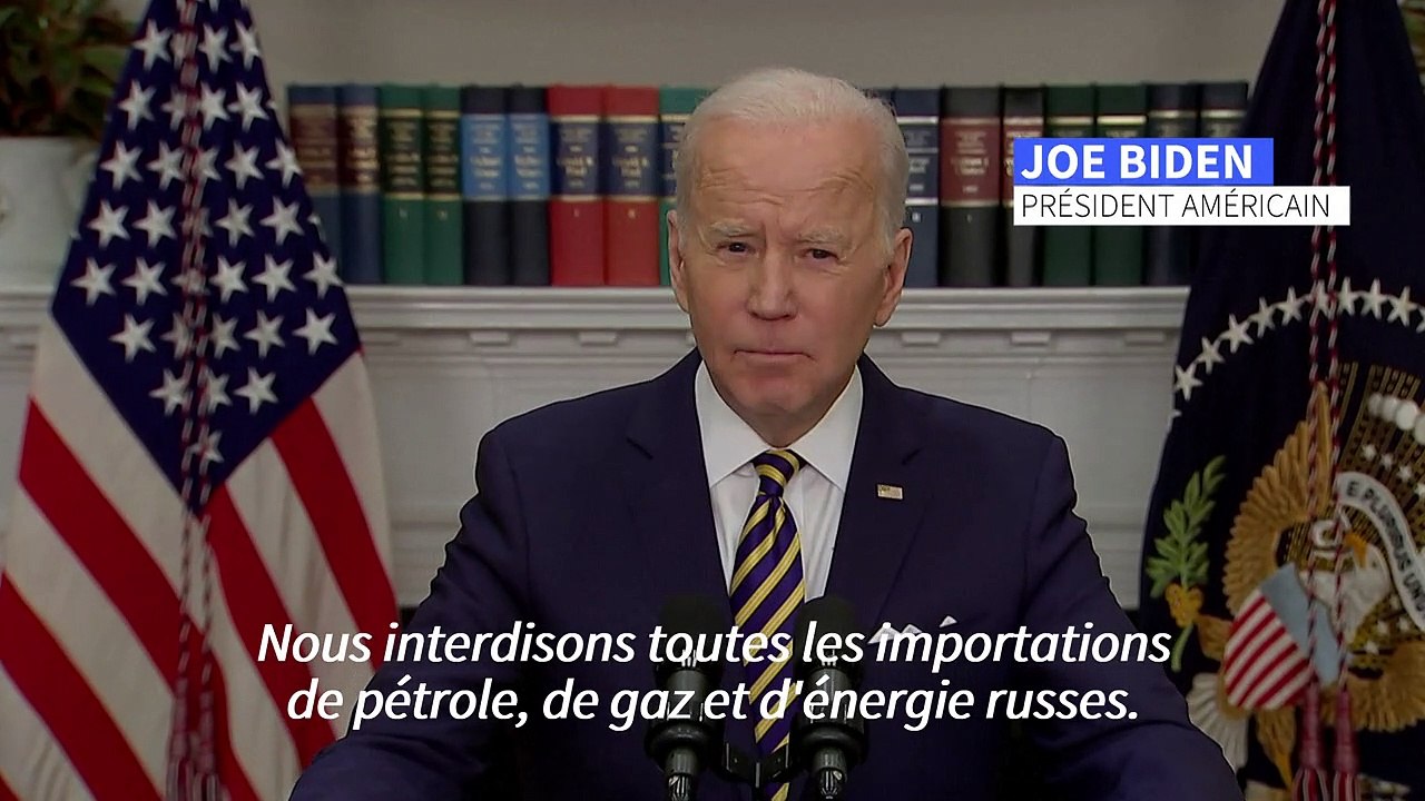 Joe Biden ordonne un embargo sur les importations américaines de pétrole et gaz russes