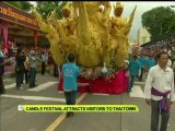 Candle festival attracts visitors to Thai town