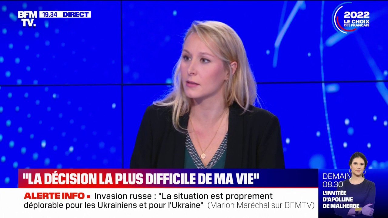 Marion Maréchal: "Je ne suis pas une caution" féminine pour Eric Zemmour