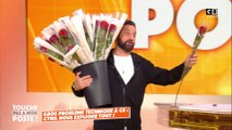 Cyril Hanouna distribue des roses pour la journée de la femme !