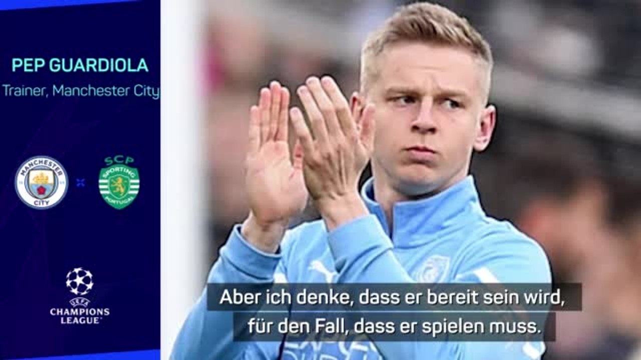 Guardiola: 'Zinchenko ist bereit!'