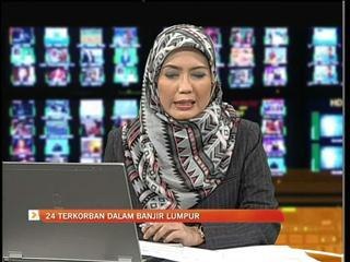 24 terkorban dalam banjir lumpur