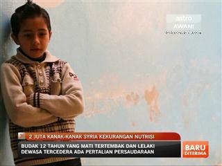 2 juta kanak-kanak Syria kurang nutrisi