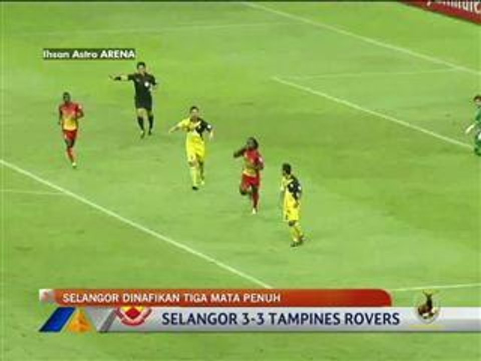 Selangor dinafikan tiga mata penuh