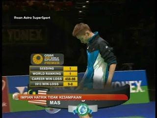 Impian hatrik Chong Wei tidak kesampaian