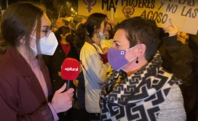 Mertxe Aizpurua (EH Bildu) asiste al 8M y reivindica los derechos de las mujeres