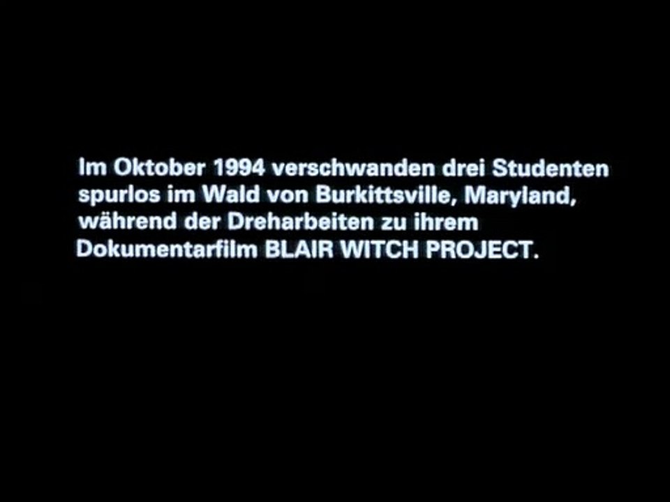 Blair Witch Project Trailer DF