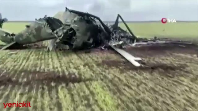 Uçaksavarlar ile Rus savaş helikopterini düşürdüler!