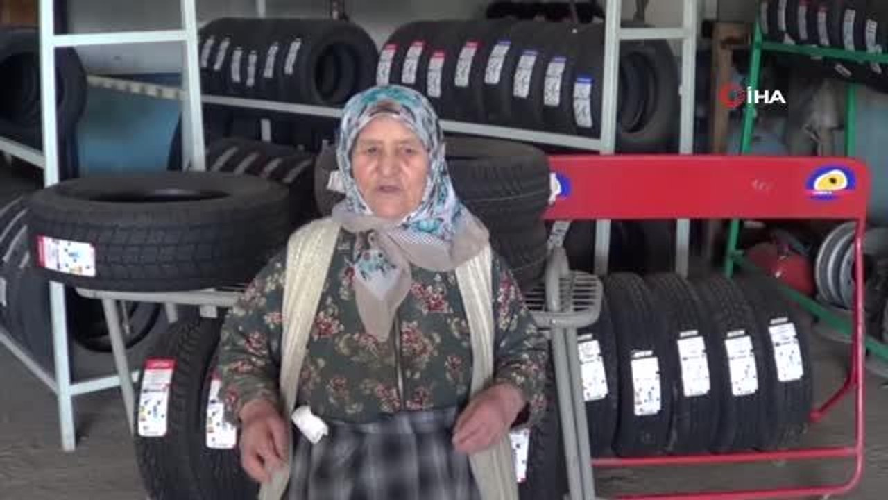 82 yaşındaki lastikçi Vesile Nine'den kadınlara altın değerinde öğüt: "Çalışmayı ve üretmeyi ihmal etmeyin meslek sahibi olun"