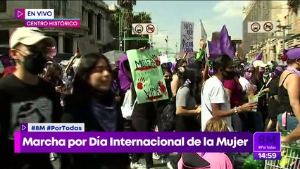 Download Video: Contingentes feministas entran al Centro Histórico de la CDMX