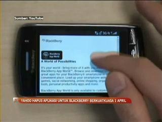 Yahoo hapus aplikasi untuk Blackberry