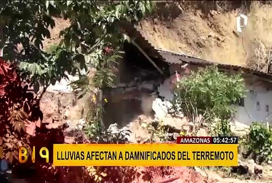 Amazonas: intensas lluvias en Bagua Grande afectan a damnificados del terremoto